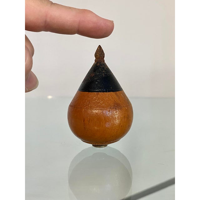 Wood Danish Modern Table Lamp, Walnut Base With Capiz Shell Shade, 1960s For Sale - Image 7 of 16