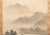 1930s Pre-1940 Showa Era Japanese Monochrome Silk Scroll Watercolor Painting, "Landscape With River" For Sale - Image 5 of 12