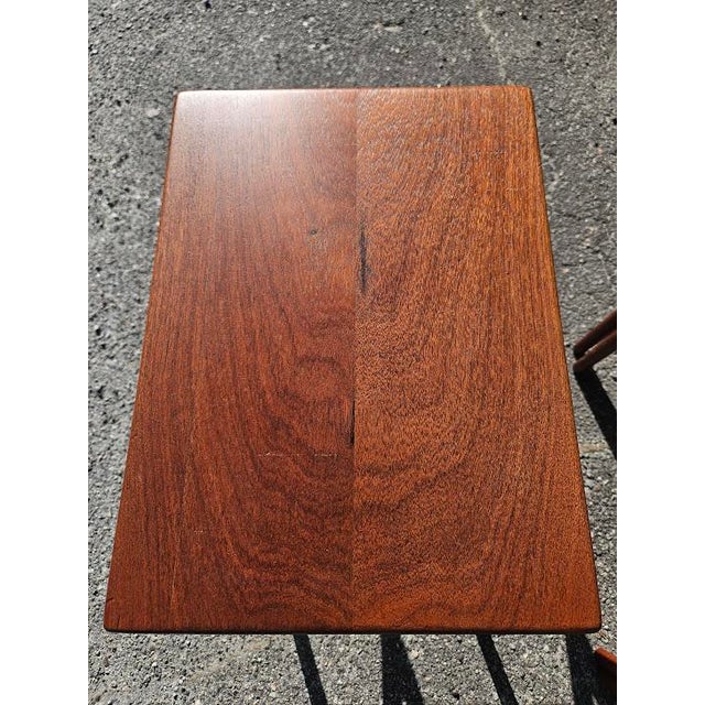 1950s Hans Wegner Teak Nesting Tables for Andreas Tuck For Sale - Image 12 of 12