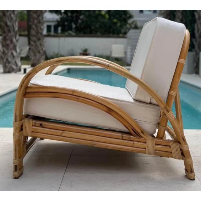 1950s Ritts Co. Tropitan Vintage Bamboo Lounge Chair Chairish