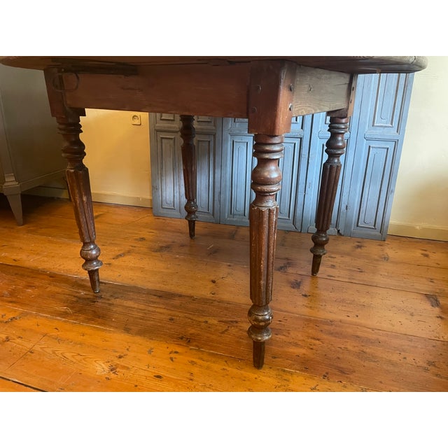 Antique French Drop-Leaf Table, 1890s For Sale - Image 10 of 18