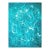 "Aqua Chiffon No. 2 - Compressed Veil" - Teal Abstract Acrylic Painting on Paper by Sara Richardson For Sale