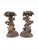 Black Antique Black Forest Carved Wooden Hunting Candlesticks, 1880, Set of 2 For Sale - Image 8 of 13