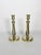 Pair of brass candlesticks, France, 19th century, elegant and finely crafted, illustrating the decorative expertise of the...