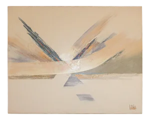 Vintage Signed Lee Reynolds Studio Textured Abstract Painting