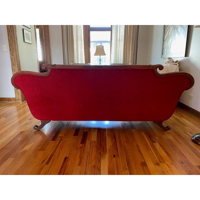 Mid 20th Century Vintage Duncan Phyfe Style Sofa For Sale - Image 5 of 5