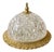 Vintage French Brass and Crystal Ceiling Lamp For Sale