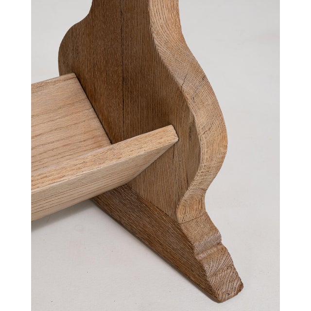 Oak Side Table For Sale In Greensboro - Image 6 of 7