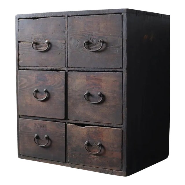 Japanese Antique Bk Drawer 1860s-1900s / Storage Tansu Wabisabi For Sale