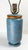 Mid-Century Robin's Egg Blue Art Pottery Table Lamp For Sale In New York - Image 6 of 15