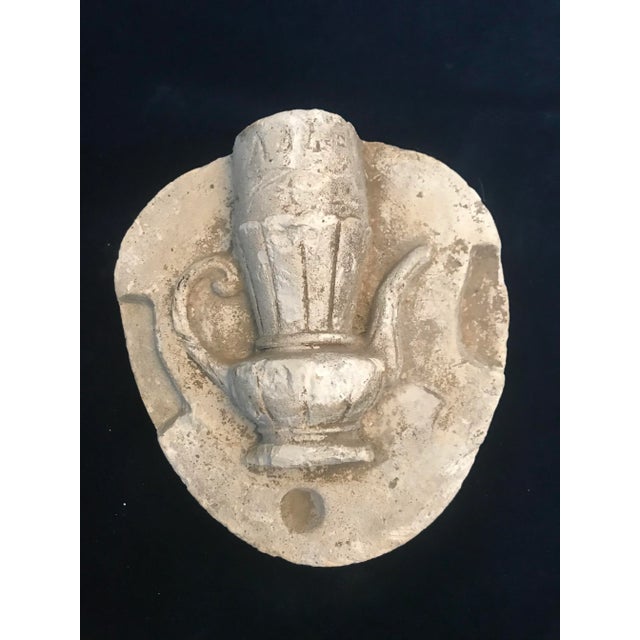 1930s Plaster Urn Wall Sculture For Sale - Image 9 of 9