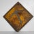 Decorative weathered metal warning sign with pickaxe from the Shōwa period (1926-1989). Dimensions: 45 cm x 45 cm. The...