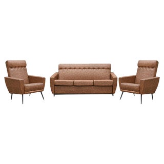 French Living Room Set, 1960s, Set of 3 For Sale