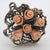 Metal Vintage Italian Handmade Genuine Silver & Salt Dough Flower Bouquet Figurine For Sale - Image 7 of 12