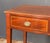 Wood English Serpentine Bow Front Writing Desk or Side Table of Inlaid Mahogany For Sale - Image 7 of 14