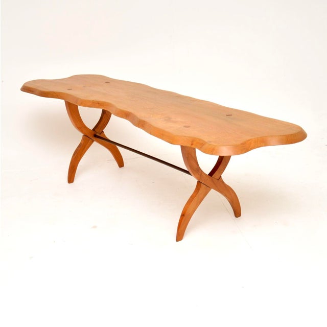 Vintage Elm Coffee Table, 1960s For Sale - Image 4 of 9