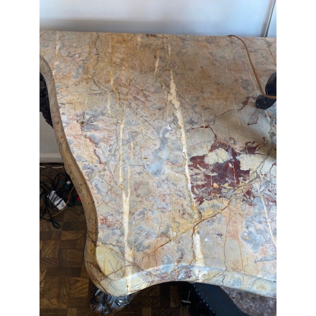 Italain Rococo Revival Marble Topped Console Table For Sale - Image 10 of 12