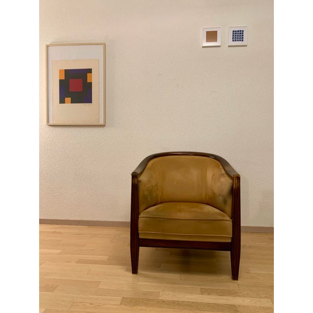 Art Deco Armchair in the style of Süe and Mare For Sale - Image 3 of 14