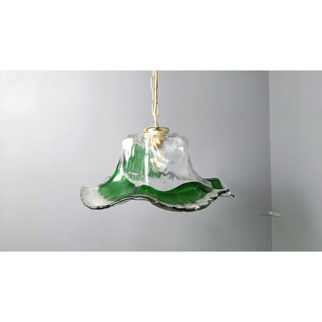 Vintage Murano Glass Pendant Light from Mazzega, 1960s For Sale - Image 4 of 11