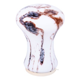 Mid-Century Modern Table Lamp with Marbled Glass, Czech, 1960s For Sale