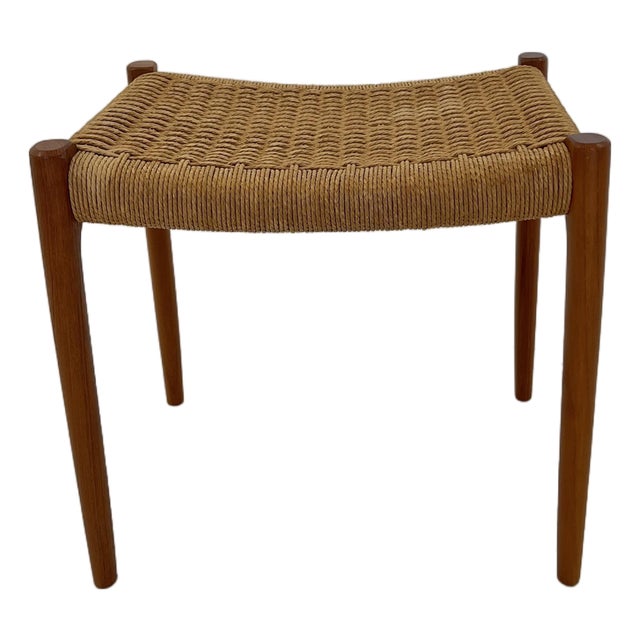 Danish Model 80 Stool in Teak by Niels O Møller for J.L. Møller, 1960s For Sale