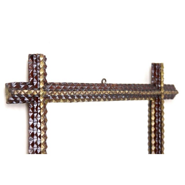 Late 19th Century Art Wall Rustic Tramp Mirror, Austria, 1880 For Sale - Image 4 of 18