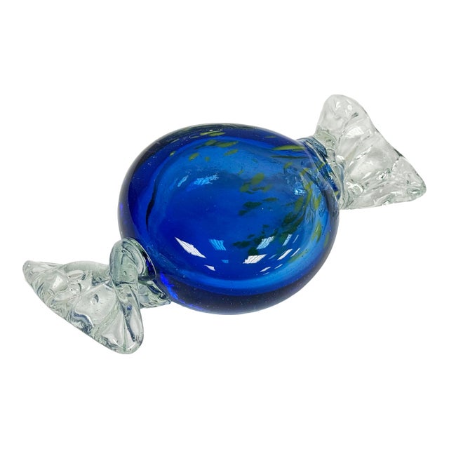 Vintage Oversized Murano Style Wrap Candy For Sale