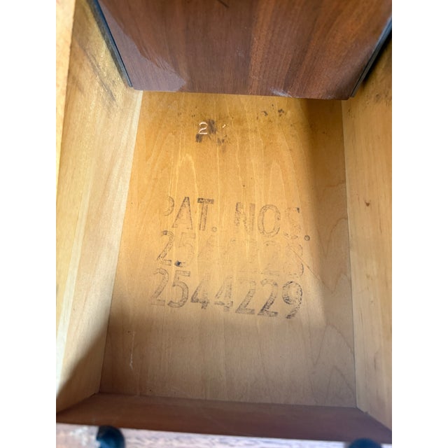 Vintage Mid Century Modern Walnut Convertible Dining and Coffee Trestle Table For Sale - Image 17 of 18