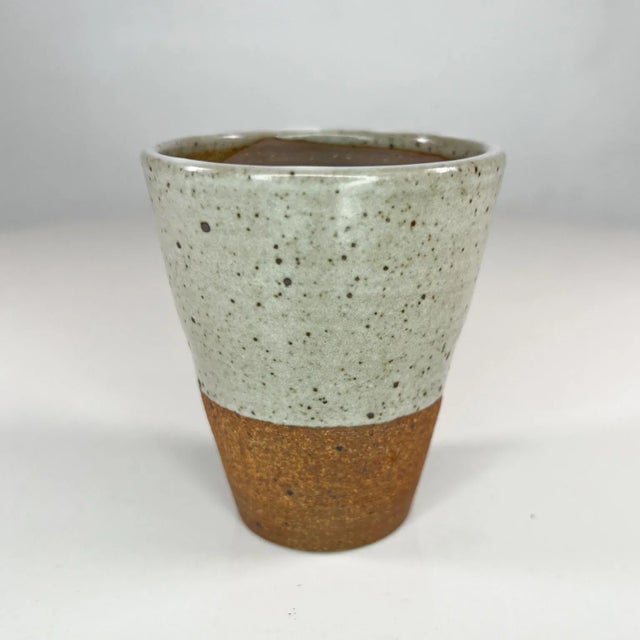 1980s Ryoko Pottery Sake Cup Japanese Studio Art For Sale - Image 11 of 12