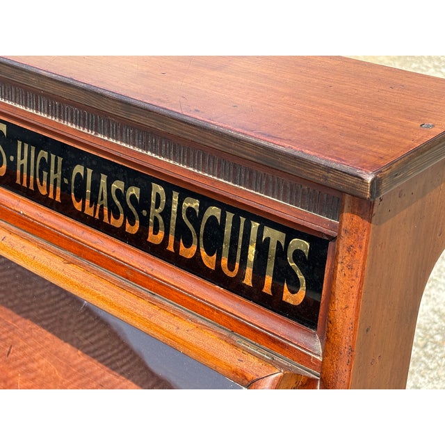 Antique Mackenzies Biscuits Display Cabinet in Mahogany, 1880 For Sale - Image 11 of 12