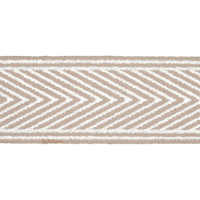 Not Yet Made - Made To Order Sample - Schumacher Nicholson Tape in Linen For Sale - Image 5 of 5