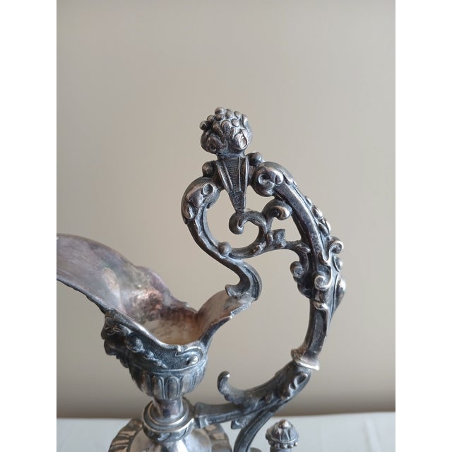 Pair of Silver Plated Ewers For Sale In Minneapolis - Image 6 of 17