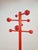 Postmodern Vintage Red Stained Beech Coat Rack with Balls, 1970s For Sale - Image 3 of 9