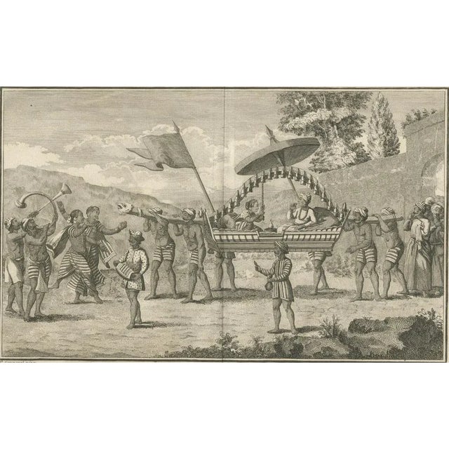 Early 19th Century Indian Couple in Ceremonial Palanquin Sonnerat, 1806, Paper For Sale - Image 5 of 6