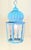 Turquoise Solid Brass Antique Hexagonal Hanging Lantern / Pendant Light - 19”h X 9”.5 W For Sale - Image 8 of 18