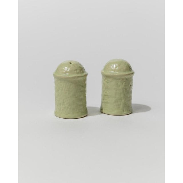 Vintage Salt and Pepper Shakers in Mint Ceramic, 1970s, Set of 2 For Sale - Image 8 of 11
