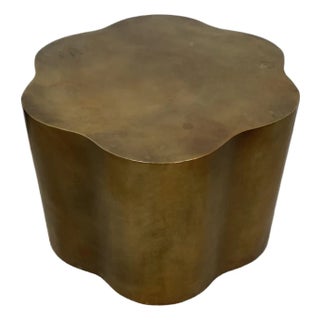 Late 20th Century Contemporary Molded Resin Biomorphic Side Table For Sale
