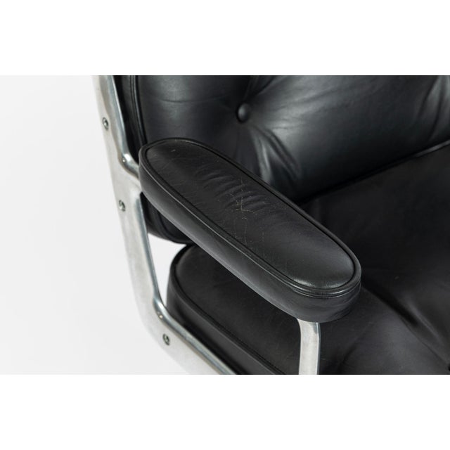 Eames Time Life Executive Chair Herman Miller Black Leather Office Chair 1981 For Sale - Image 13 of 18