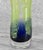 Mid 20th Century Vintage Italian Blue & Green Flared Art Glass Vase For Sale - Image 5 of 6