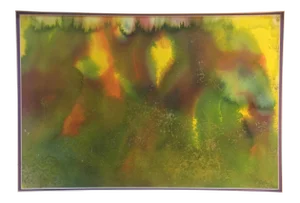 Original Vintage Watercolor Abstract Painting