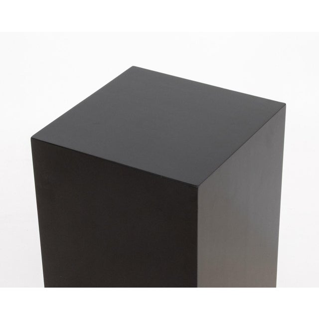 Modern Ebonized Wood Rectangular Pedestal For Sale - Image 4 of 5