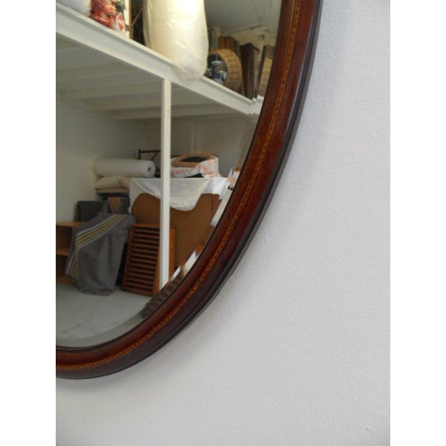 Antique Mirror in Mahogany For Sale - Image 6 of 8