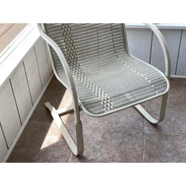 Vintage Lloyd Flanders Wicker Loom Bounce Chair Chairish