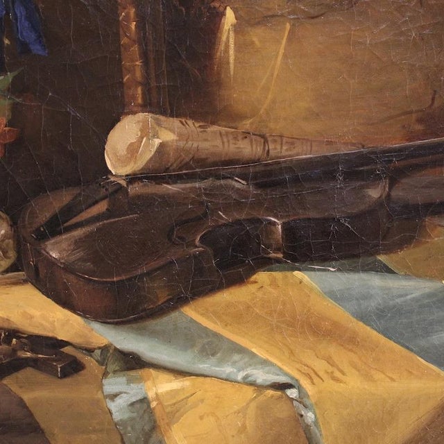 Italian Artist, Still Life Composition, 19th Century, Oil Painting on Canvas, Framed For Sale - Image 12 of 16