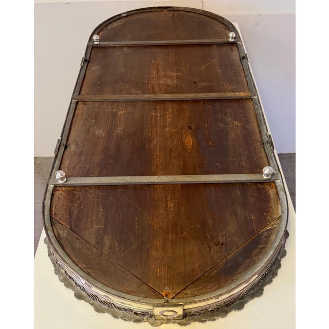 Large Sheffield Plate Mirrored Table Centerpiece / Plateau, Attributed Boulton For Sale - Image 4 of 18