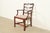 English Baker Furniture Style Georgian Carved Mahogany Armchair For Sale - Image 3 of 9