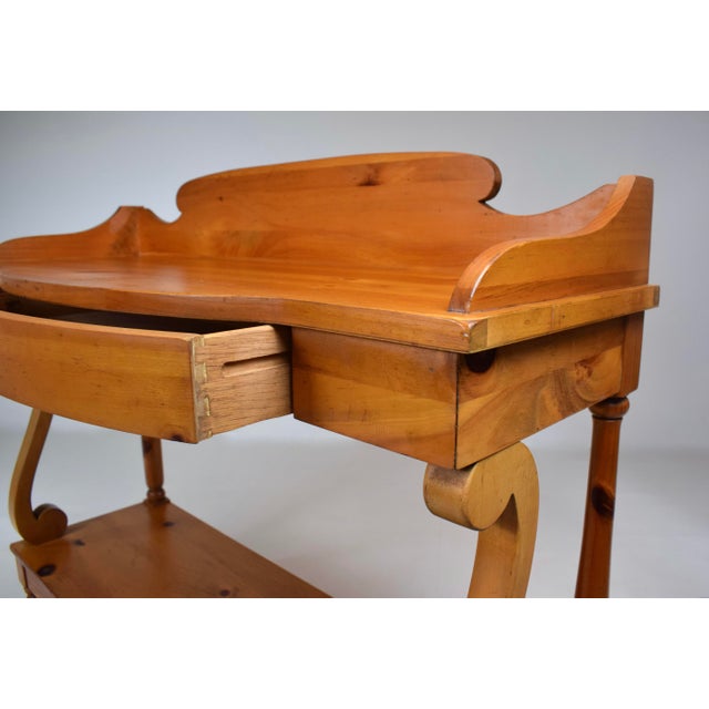 Chestnut Lane Museum of American Folk Art, Authentic Reproduction Pine Console Table For Sale - Image 8 of 16