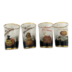 Set of 4 Pottery Barn Halloween Tumblers