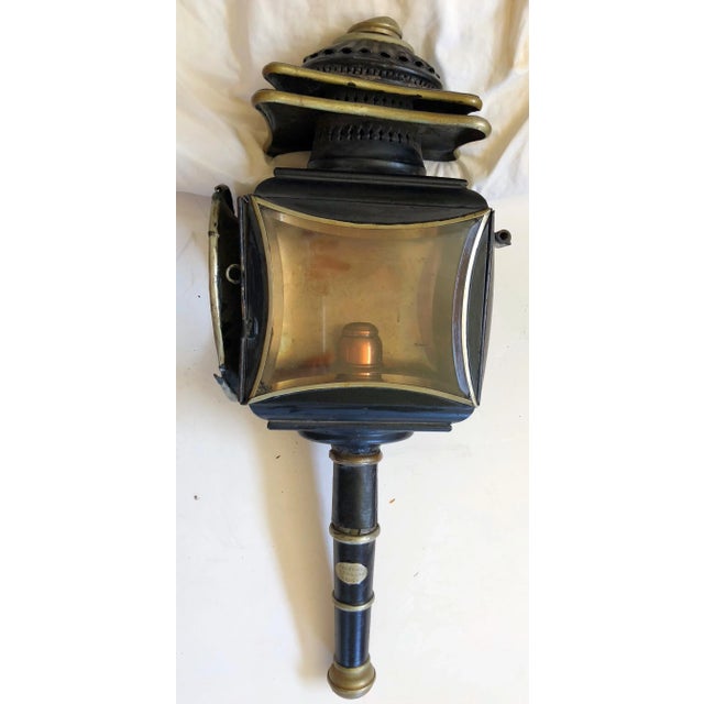 19th C. Antique Italian Carriage Lantern For Sale - Image 10 of 10