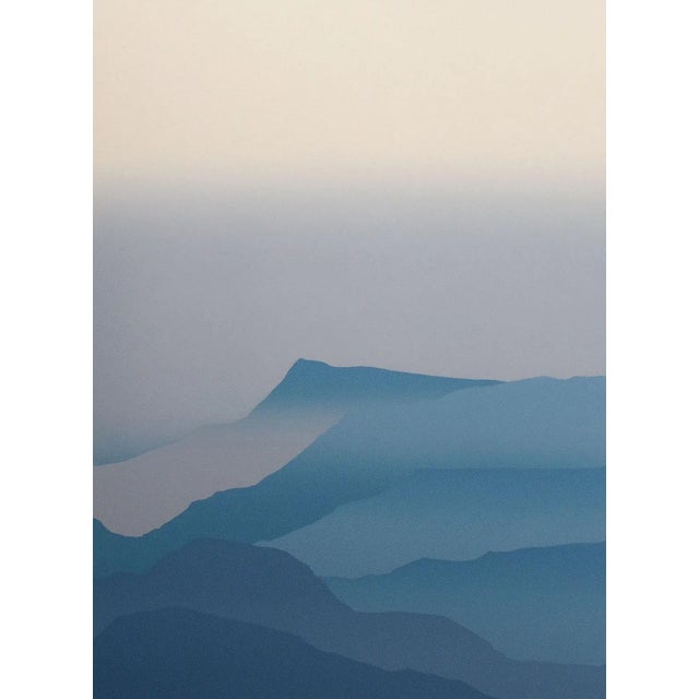 1980s "Blue Mesa I, II" Jim Boutwell Diptych Signed and Numbered Serigraph Prints - Set of 2 For Sale - Image 4 of 10